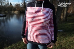 Sweat Stoff kuschelig weich uni, dunkelblau