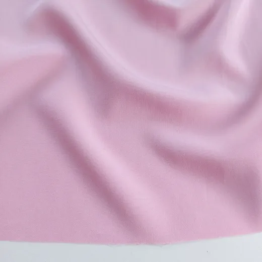 Viskose Stoff Meterware uni, rosa