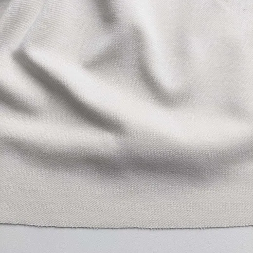 Punto di Roma Stoff Twill Cremewei� – vielseitiger Romanit Jersey