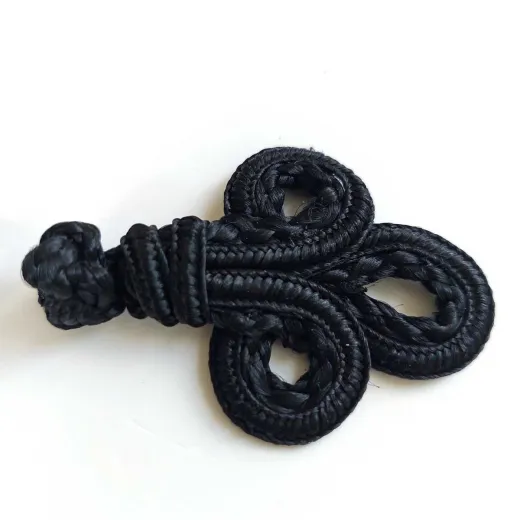 Knebelverschluss Posamentenverschluss schwarz – Ornamentknopf f�r Jacken im Military Style
