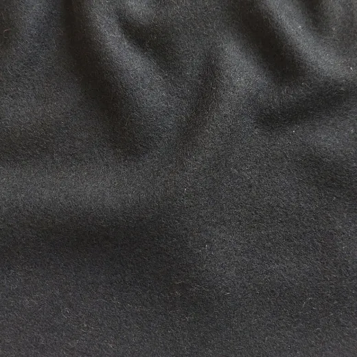 Mantelstoff Wolle Made in Italy - schwarz - Deadstock Stoff
