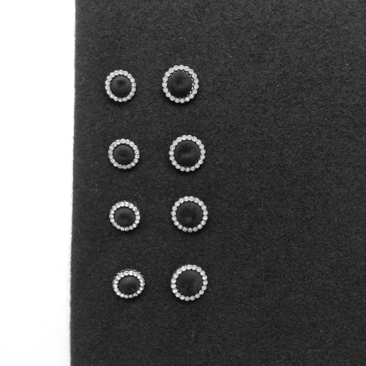 Mantelstoff Wolle Made in Italy - schwarz - Deadstock Stoff