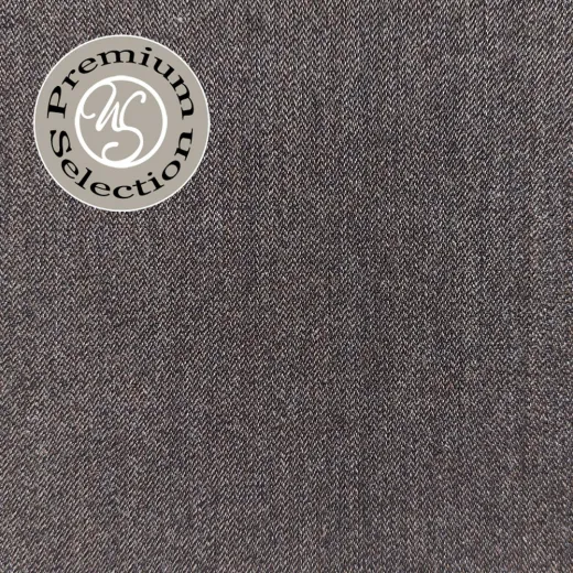 Wollstoff Pfeilspitzmuster mit Struktur Made in Italy - dunkelbraun - Deadstock Stoff