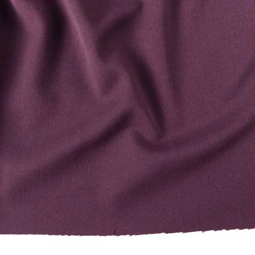 Gabardine Hosen Stoff 2-Way Stretch Wool Touch, burgundy