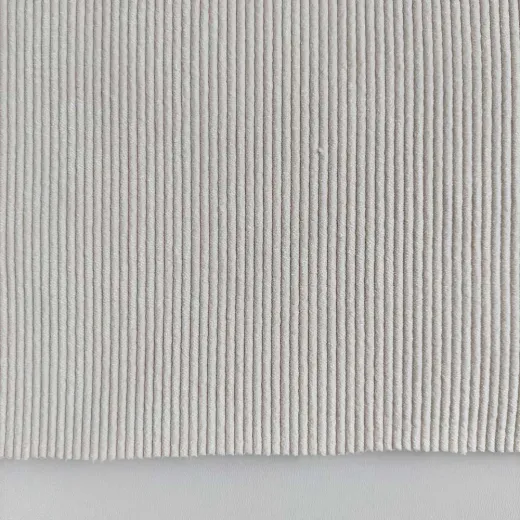 Cordstoff mit Fellabseite – Stretch Cord Teddy, Creme