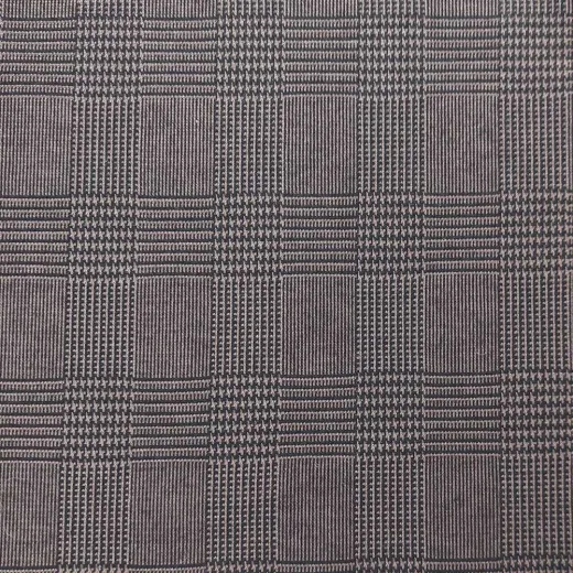 Strickstoff Glencheckmuster braun schwarz