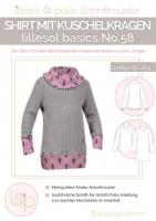 Papierschnittmuster lillesol No.58 Kindershirt Kuschelkragen