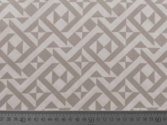 RESTSTCK 50 cm Baumwollstoff mit Stretch Labyrinth Muster, beige