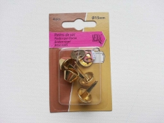 Bodenngel 4er Pack 15mm  fr Taschen, goldfarben