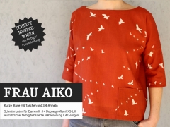 Schnittmuster Taschenbluse Frau Aiko Studio Schnittreif