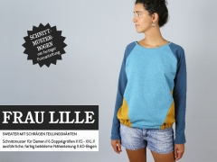 Schnittmuster Sweater m. Teilungsnhten Frau Lille Studio Schnittreif