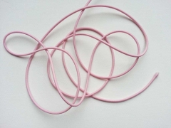 Gummikordel 3 mm, rosa