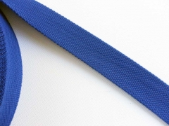 Gurtband 3,2 cm breit Baumwolle Polyester, kobaltblau