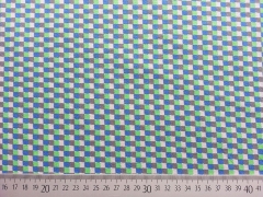 Jersey Quadrate, blau grn grau