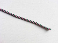 Kordelband 5 mm, rosa grasgrn