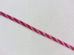 Kordelband 4 mm, rot helllila