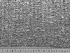 RESTSTCK 50 cm Luftiger Strickstoff mit kleinem Zopfmuster, grau