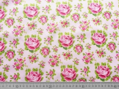 beschichtete Baumwolle Rosen, rosa