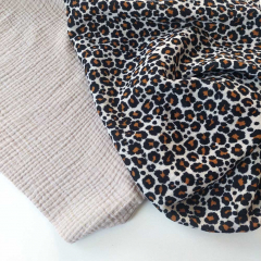 RESTST�CK 50 cm Musselin Stoff zweilagig Double Gauze uni, hellbeige