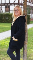 Fertigb�ndchen Streifen College Stil, wei� dunkelblau ocker