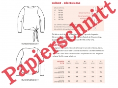 Schnittmuster Knotenbluse Frau Pina Studio Schnittreif