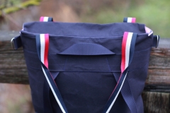 Gurtband Streifen 3 cm, navy cremewei� rot