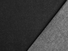 Baumwolljeansstoff mit Stretch uni, schwarz
