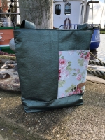 Dekostoff Rosen Rosenbouqet, rosa hellgr�n hellblau