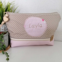 RESTST�CK 21 cm Baumwollstoff kleine Punkte Petite Dots, wei� hellbeige