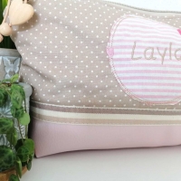 RESTST�CK 21 cm Baumwollstoff kleine Punkte Petite Dots, wei� hellbeige