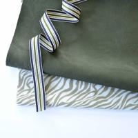 Ripsband Streifen 16 mm, navy grau gr�n