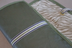 Ripsband Streifen 16 mm, navy grau gr�n