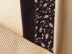 RESTST�CK 50 cm Baumwoll Twillstoff Baumwollsatin elastisch, schwarz