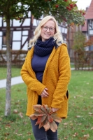 Boucle Stoff Schafsl�ckchen elastisch, senfgelb