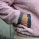 Teddyfleece Teddyfell aus Baumwolle, helles altrosa