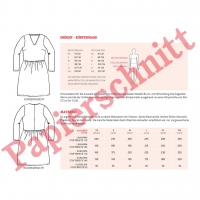 Papierschnittmuster Boho Kleid V-Ausschnit FRAU MARY Schnittreif