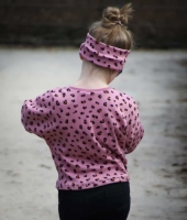 Jerseystoff Leomuster Lochmuster Pointoille, rosa