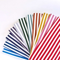 RESTST�CK 60 cm Jerseystoff Streifen 1 cm garngef�rbt, hellgrau wei�