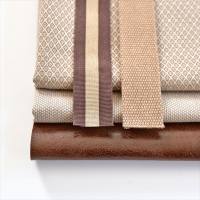 Lederimitat Vintage Look mit Geweber�cken, braun