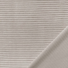 RESTST�CK 141 cm Rippenjersey Stoff Cord Optik uni, hellbeige