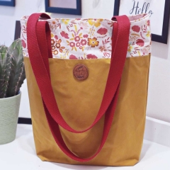 Baumwollstoff Blumen, weinrot ockergelb wei�