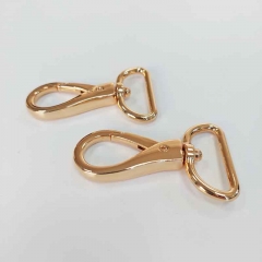 Karabinerhaken Metall 3 cm hochwertig hochgl�nzend, gold