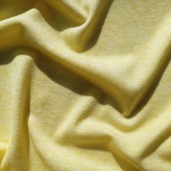 Strickstoff Feinstrick Stoff weich, gelb meliert