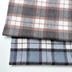 Wollstoff Karomuster Holzf�ller Style Webware, blau dunkelgrau