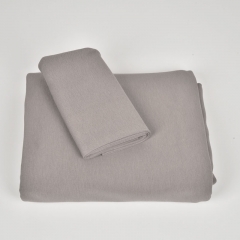 B�ndchenstoff Meterware Glattstrick uni, graubraun taupe #540