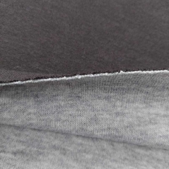RESTST�CK 97 cm Strickstoff Doubleface, grau schwarz