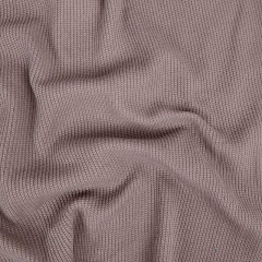Strickstoff Baumwolle Rippenstrick uni, mattes braun