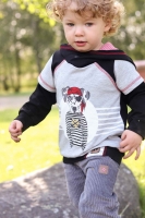 Jerseystoff uni, schwarz