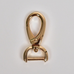 Karabinerhaken Metall 1,5 cm hochwertig hochgl�nzend, gold
