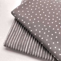 Jerseystoff Streifen blurry stripes, weiss matt dunkelbraun